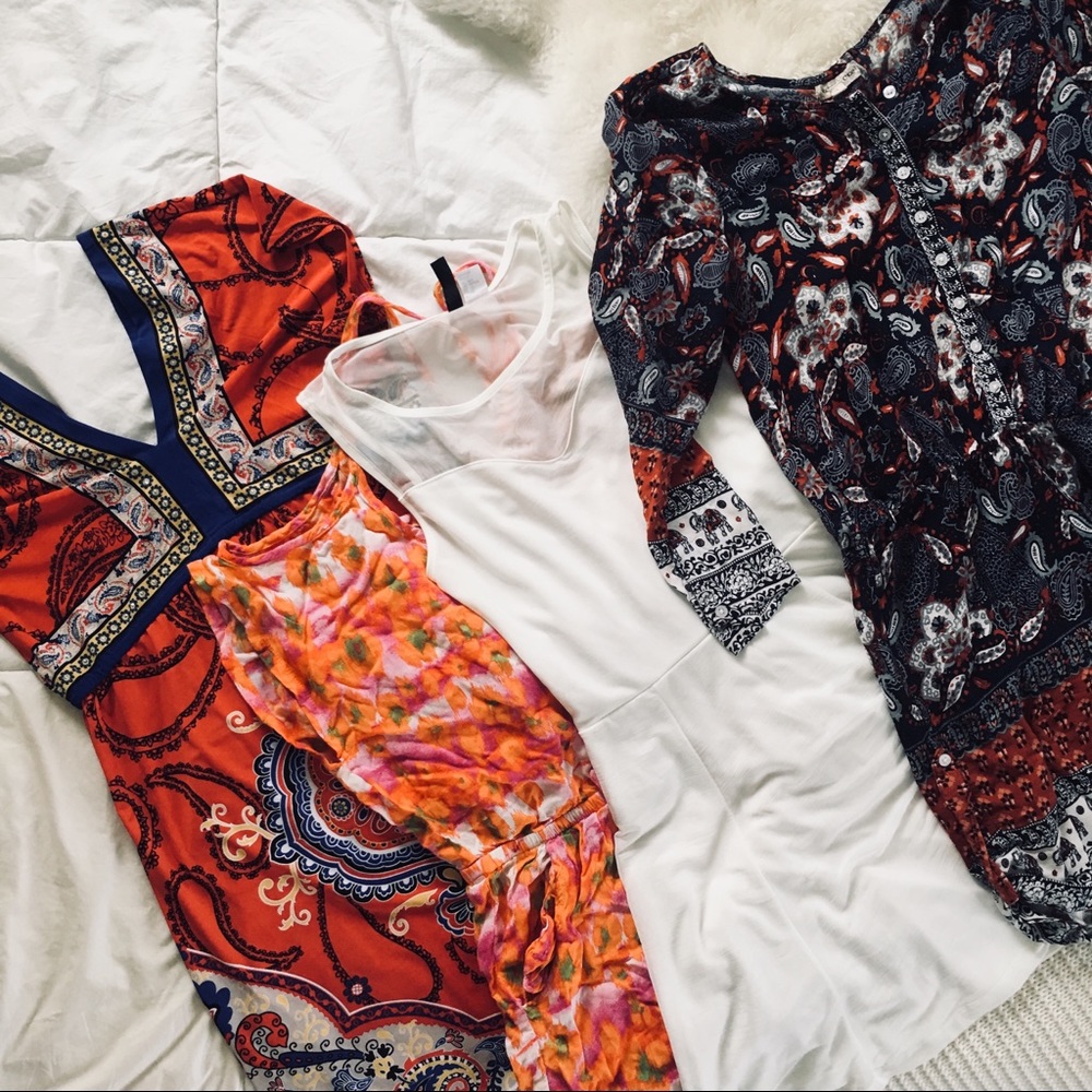 LOT 2 Rompers 2 Dresses - Picture 2 of 6